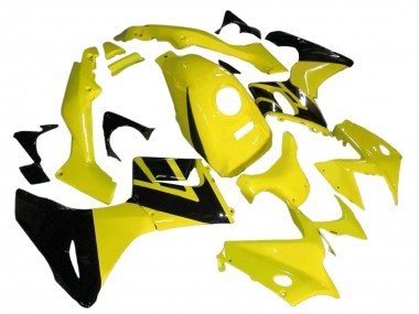 2002-2006 Yellow Glossy Black Honda CBR125R Motorcycle Fairings