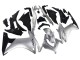 2013-2015 Silver Glossy Black Honda CBR500R Motorcycle Fairing