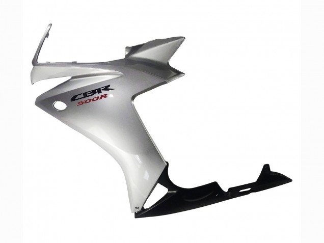 2013-2015 Silver Glossy Black Honda CBR500R Motorcycle Fairing