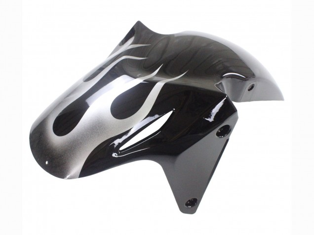 2013-2015 Glossy Black Silver Flame Honda CBR500R Motorcycle Fairings