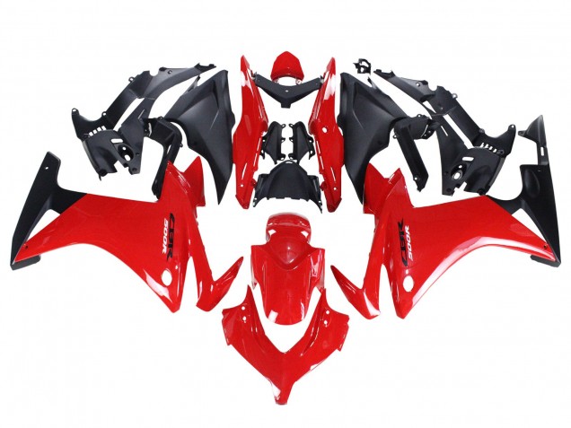 2013-2015 Red Matte Black Honda CBR500R Motorcycle Fairings