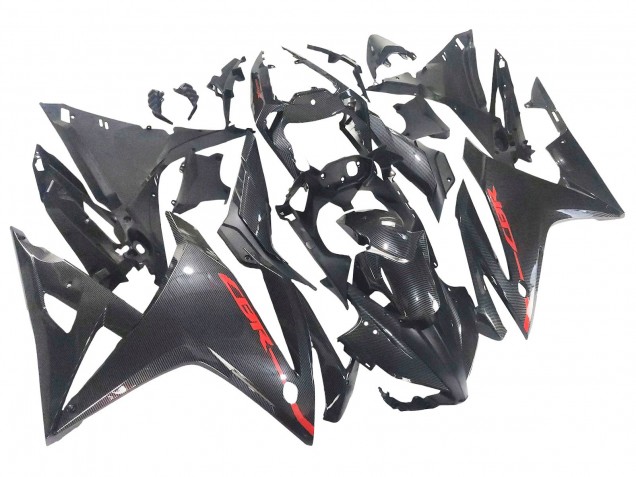 2016-2018 Black Carbon Fiber Red Honda CBR500R Motorcycle Fairings