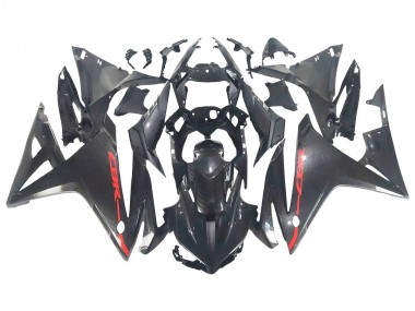 2016-2018 Black Carbon Fiber Red Honda CBR500R Motorcycle Fairings