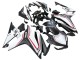 2016-2018 White Red Matte Black Honda CBR500R Motorcycle Fairings