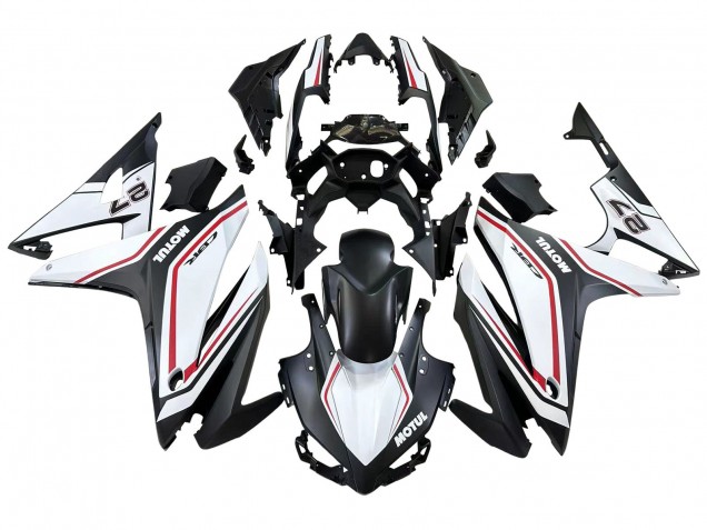 2016-2018 White Red Matte Black Honda CBR500R Motorcycle Fairings