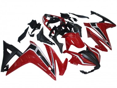 2016-2018 Red White Matte Black Honda CBR500R Motorcycle Fairings