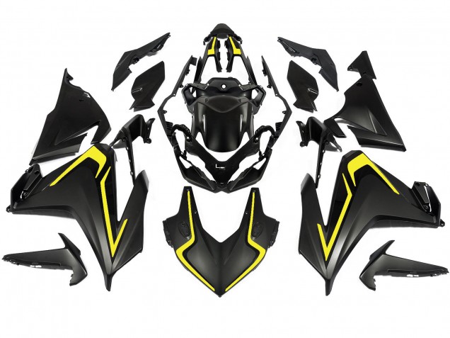 2019-2023 Matte Black Yellow Honda CBR500R Motorcycle Fairings