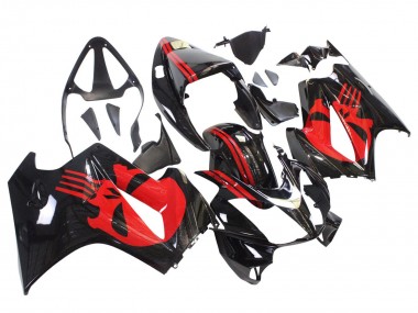 2002-2013 Glossy Black Red Honda VFR 800 Motorcycle Fairings