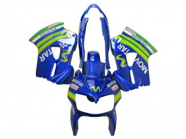 2002-2013 Blue Green White MoviStar Castrol Honda VFR 800 Motorcycle Fairings