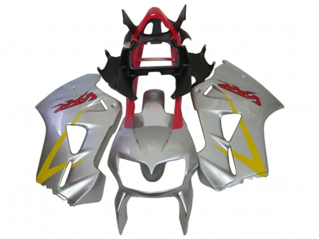 2002-2013 Silver Red Yellow Honda VFR 800 Motorcycle Fairings