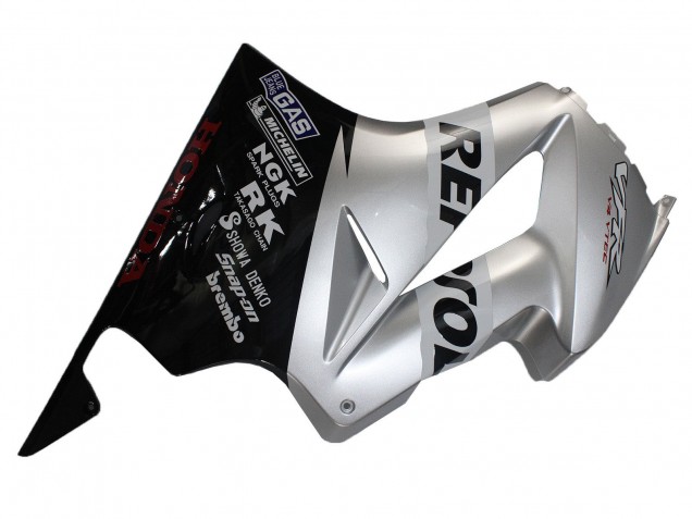 2002-2013 Silver Glossy Black Repsol Honda VFR 800 Motorcycle Fairings