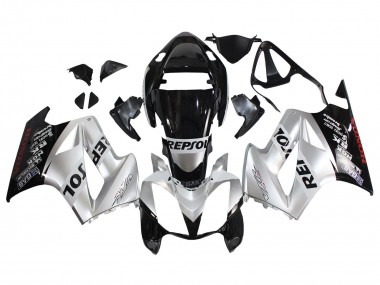 2002-2013 Silver Glossy Black Repsol Honda VFR 800 Motorcycle Fairings