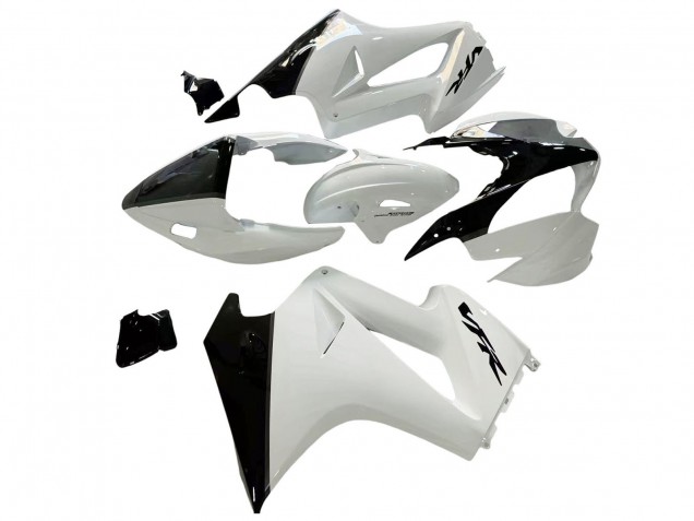 2002-2013 Pearl White Glossy Black Decal Honda VFR 800 Motorcycle Fairings