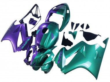 2002-2013 Purple Green Honda VFR 800 Motorcycle Fairings