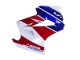 2002-2013 White Red Blue Motul Honda VFR 800 Motorcycle Fairings