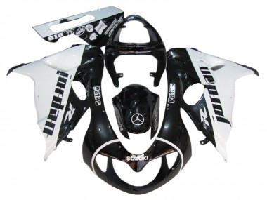 1998-2003 Glossy Black White Jordan Suzuki TL1000R Motorcycle Fairings