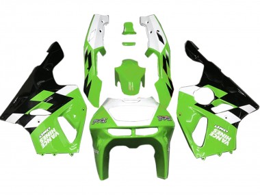 1996-2003 White Green Glossy Black Kawasaki ZX7R Motorcycle Fairings