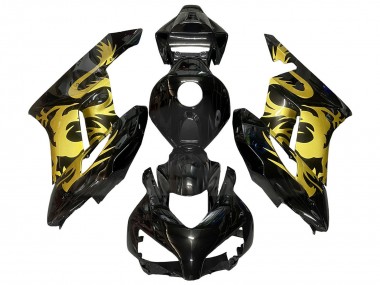 2004-2005 Gold Glossy Black Dragon Honda CBR1000RR Motorcycle Fairings