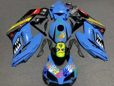 2004-2005 Blue Yellow Black Red Shark Honda CBR1000RR Motorcycle Fairing