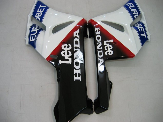 2004-2005 White Blue Red Glossy Black Star EuroBet Lee Honda CBR1000RR Motorcycle Fairings