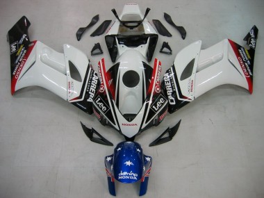 2004-2005 White Blue Red Glossy Black Star Carrera Lee Honda CBR1000RR Motorcycle Fairings