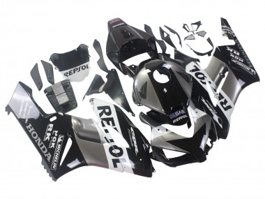 2004-2005 Silver White Glossy Black Repsol Honda CBR1000RR Motorcycle Fairing Kits