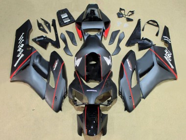 2004-2005 Glossy Black Glossy Grey Red Stripe Honda CBR1000RR Motorcycle Fairings