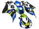 2006-2007 Blue Fluorescent Green Glossy Black Shark 46 Honda CBR1000RR Motorcycle Fairings
