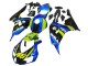2006-2007 Blue Fluorescent Green Glossy Black Shark 46 Honda CBR1000RR Motorcycle Fairings
