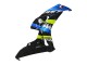 2006-2007 Blue Fluorescent Green Glossy Black Shark 46 Honda CBR1000RR Motorcycle Fairings