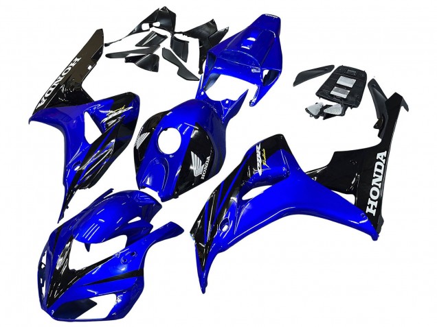 2006-2007 Blue Glossy Black Honda CBR1000RR Motorcycle Fairings