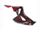 2006-2007 Glossy Black Red Flame Honda CBR1000RR Motorcycle Fairing