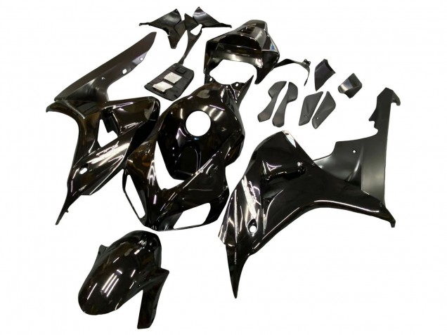2006-2007 Glossy Black Matte Back Honda CBR1000RR Motorcycle Fairings