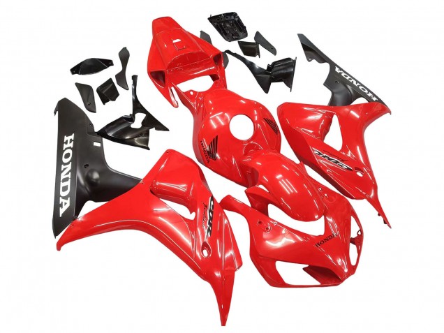 2006-2007 Red Matte Black Honda CBR1000RR Motorcycle Fairings