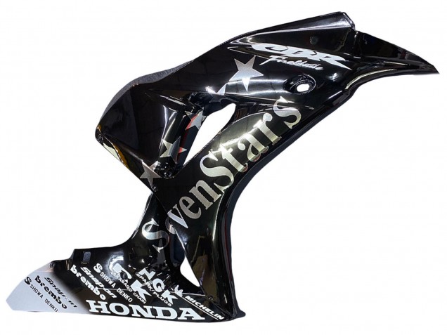2006-2007 Glossy Black Gold SevenStars Honda CBR1000RR Motorcycle Fairings
