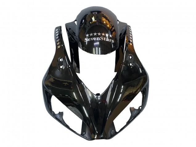 2006-2007 Glossy Black Gold SevenStars Honda CBR1000RR Motorcycle Fairings