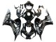 2006-2007 Glossy Black Gold SevenStars Honda CBR1000RR Motorcycle Fairings