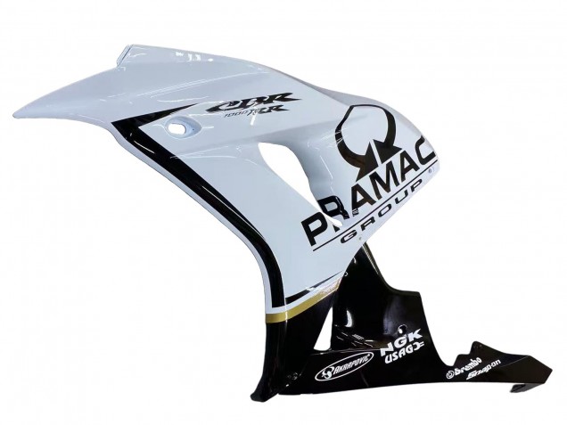 2006-2007 White Glossy Black Pramac Honda CBR1000RR Motorcycle Fairings