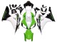 2006-2007 White Green Glossy Black Honda CBR1000RR Motorcycle Fairing
