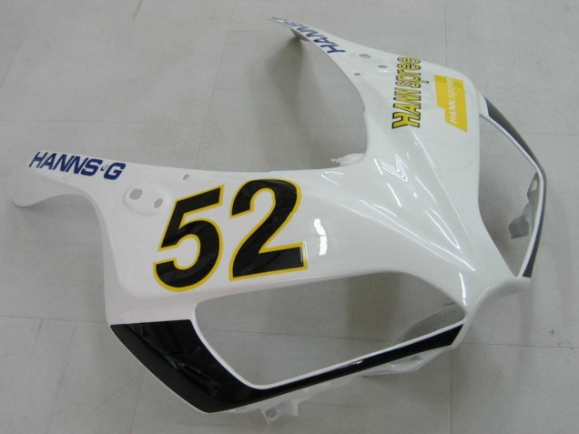 2006-2007 White Green Glossy Black Hannspree 52 Honda CBR1000RR Motorcycle Fairings