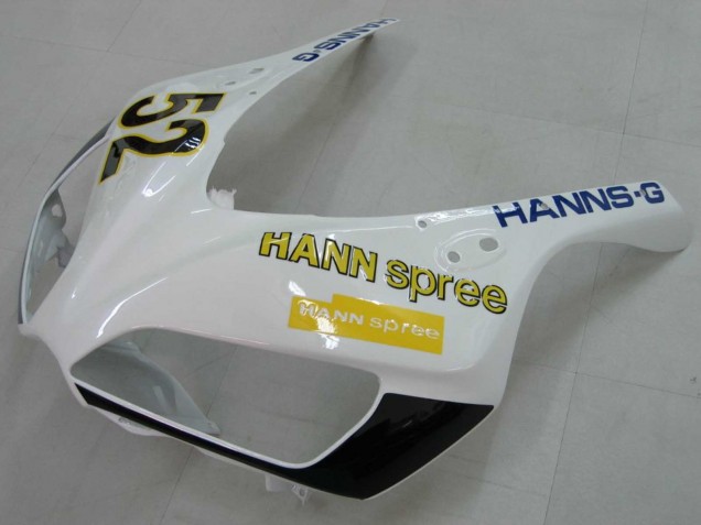 2006-2007 White Green Glossy Black Hannspree 52 Honda CBR1000RR Motorcycle Fairings