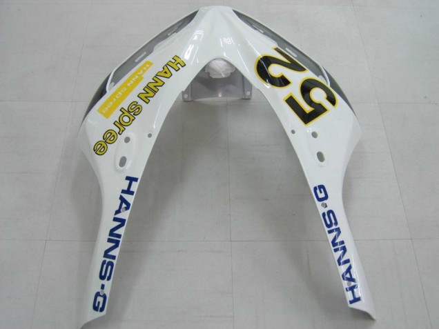 2006-2007 White Green Glossy Black Hannspree 52 Honda CBR1000RR Motorcycle Fairings