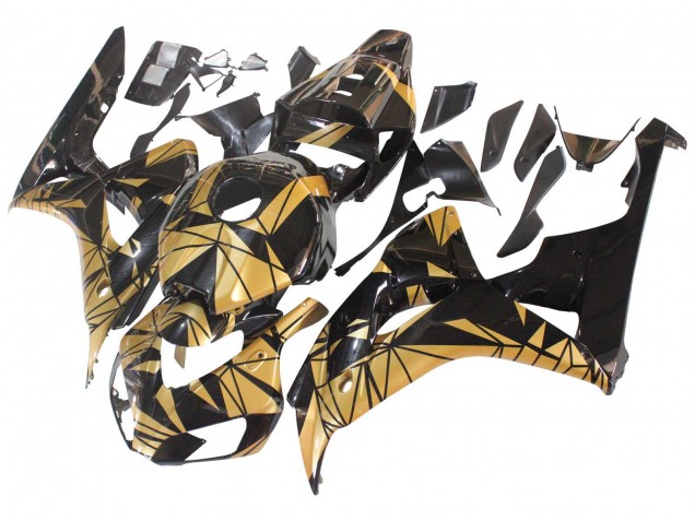 2006-2007 Gold Glossy Black Honda CBR1000RR Motorcycle Fairings
