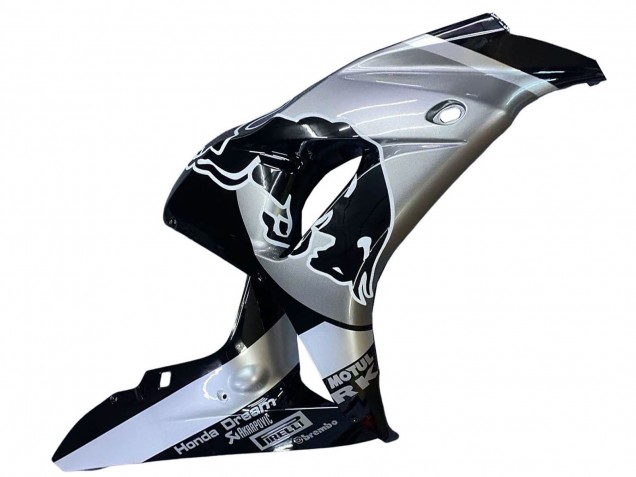 2006-2007 Silver Glossy Black Red Bull Honda CBR1000RR Motorcycle Fairings