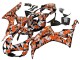 2006-2007 Black Orange Silver Camouflage Honda CBR1000RR Motorcycle Fairings