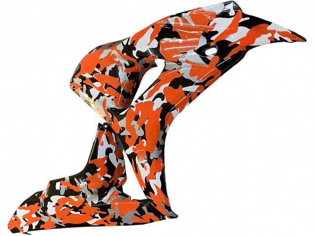 2006-2007 Black Orange Silver Camouflage Honda CBR1000RR Motorcycle Fairings