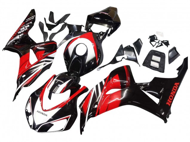 2006-2007 Red Glossy Black Honda CBR1000RR Motorcycle Fairings