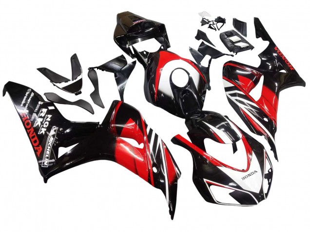 2006-2007 Red Glossy Black Honda CBR1000RR Motorcycle Fairings