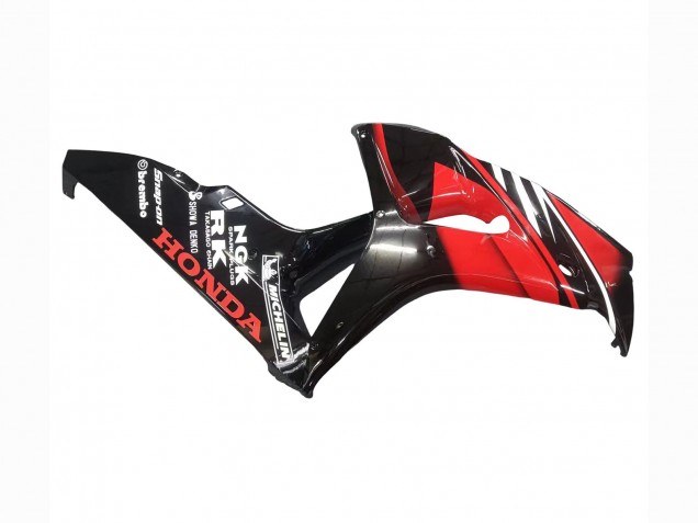 2006-2007 Red Glossy Black Honda CBR1000RR Motorcycle Fairings