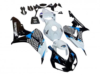 2006-2007 White Blue Glossy Black Honda CBR1000RR Motorcycle Fairing